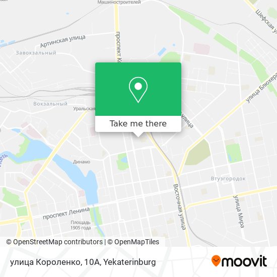 улица Короленко, 10А map