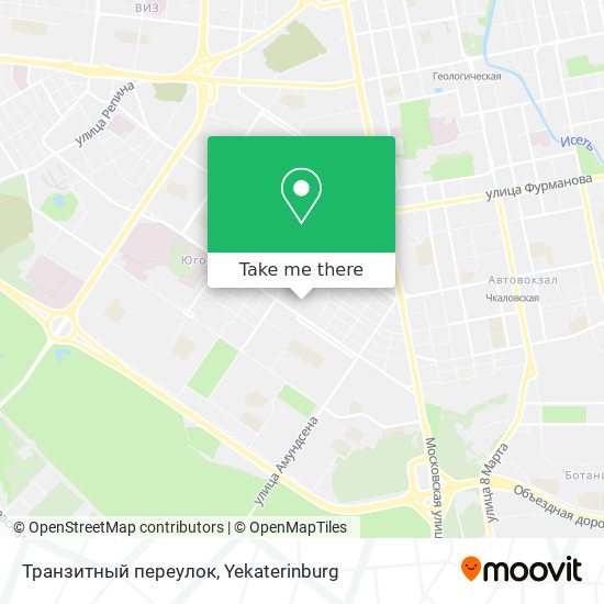 Транзитный переулок map
