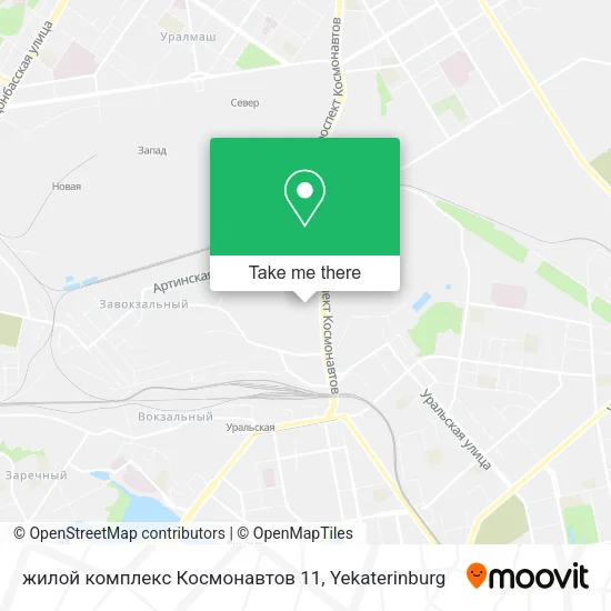 жилой комплекс Космонавтов 11 map