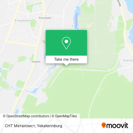 СНТ Металлист map