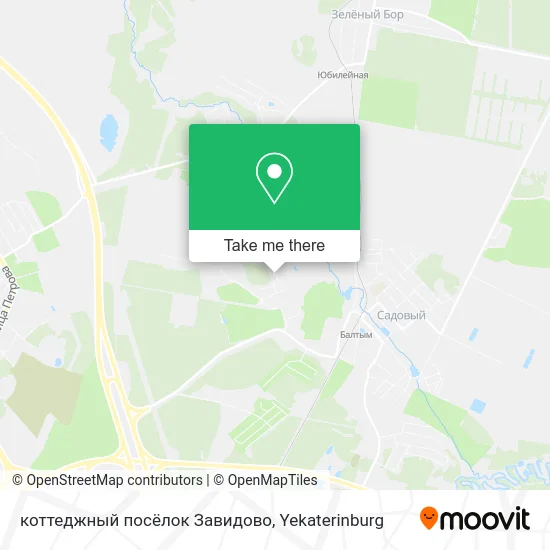 коттеджный посёлок Завидово map