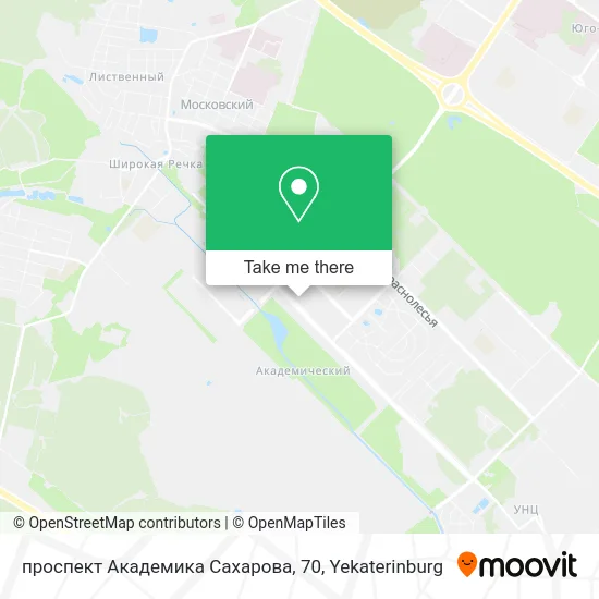проспект Академика Сахарова, 70 map