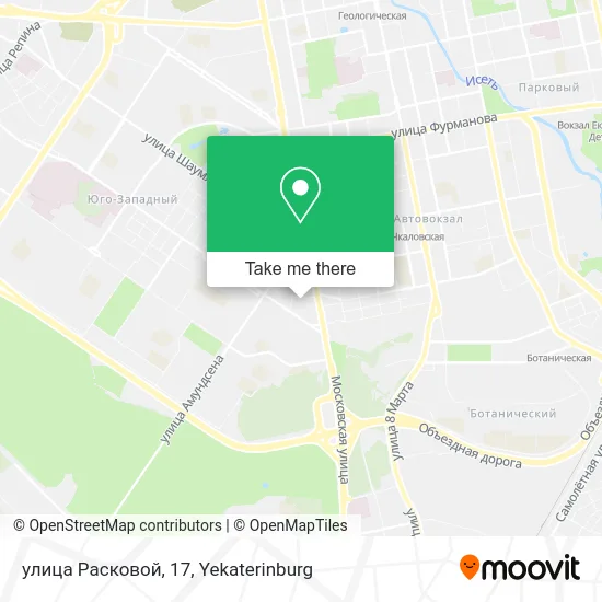 улица Расковой, 17 map