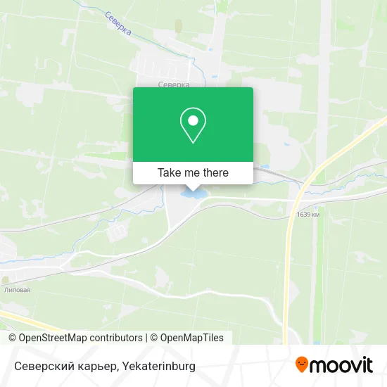 Северский карьер map