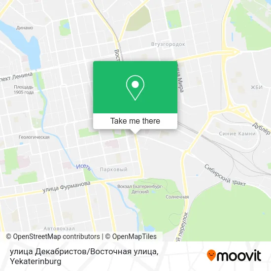 улица Декабристов / Восточная улица map