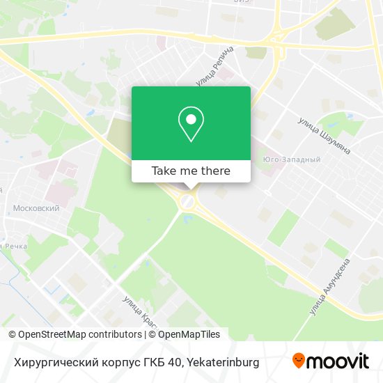 Хирургический корпус ГКБ 40 map