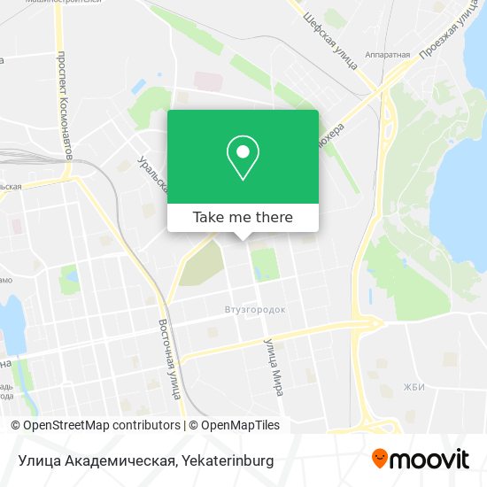 Улица Академическая map