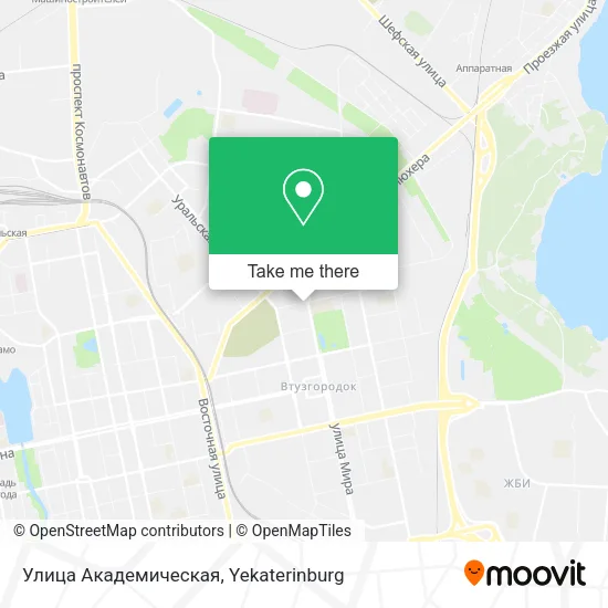 Улица Академическая map
