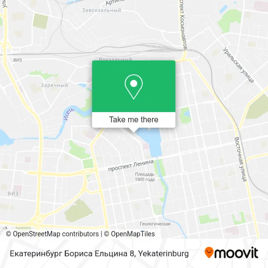 Екатеринбург Бориса Ельцина 8 map