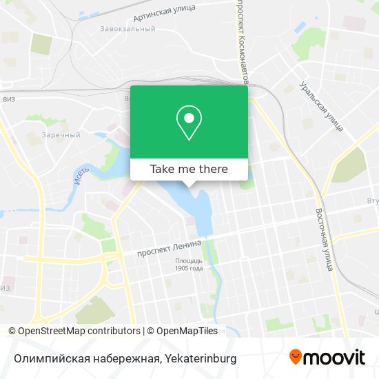 Олимпийская набережная map