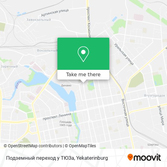 Подземный переход у ТЮЗа map