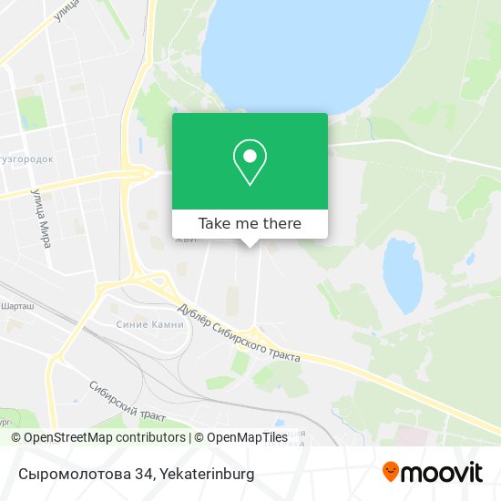 Сыромолотова 34 map