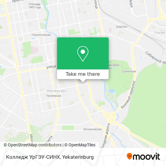 Колледж УрГЭУ-СИНХ map