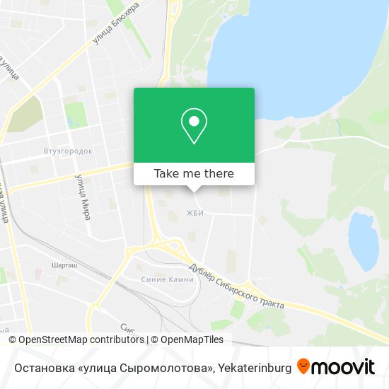 Остановка «улица Сыромолотова» map