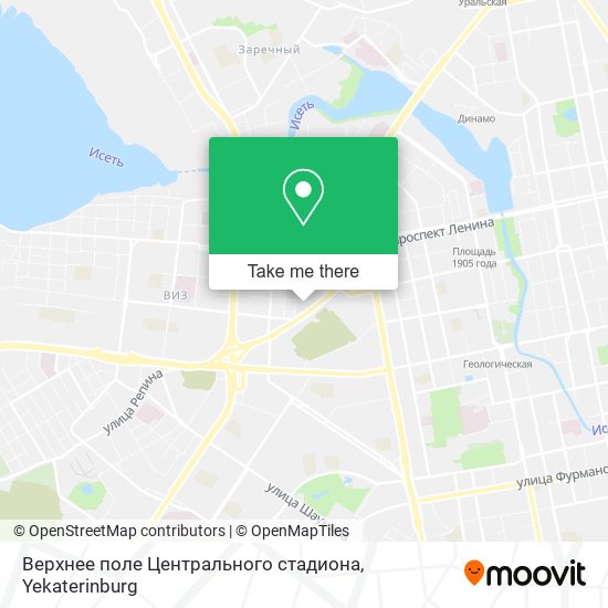 Верхнее поле Центрального стадиона map
