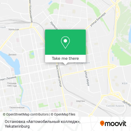 Остановка «Автомобильный колледж» map