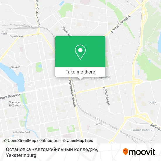 Остановка «Автомобильный колледж» map