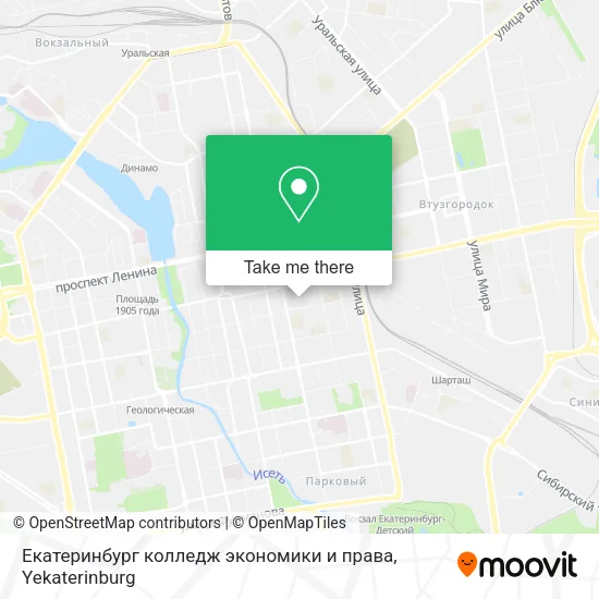 Екатеринбург колледж экономики и права map