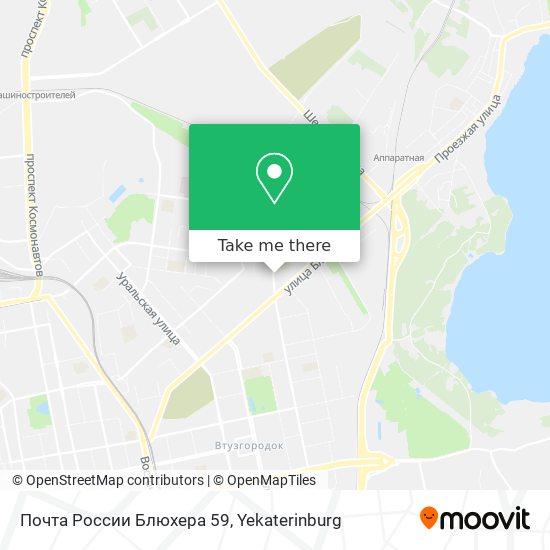 Почта России Блюхера 59 map