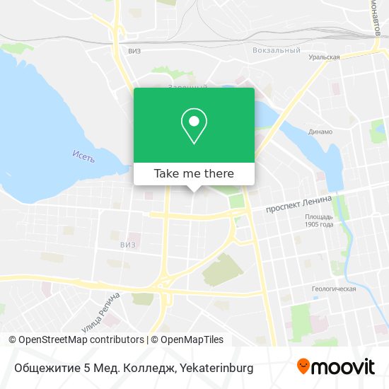 Общежитие 5 Мед. Колледж map