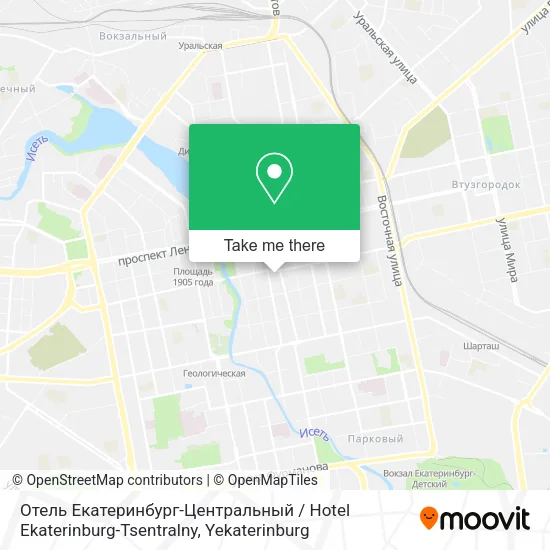 Отель Екатеринбург-Центральный / Hotel Ekaterinburg-Tsentralny map