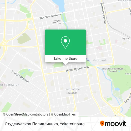 Студенческая Поликлиника map