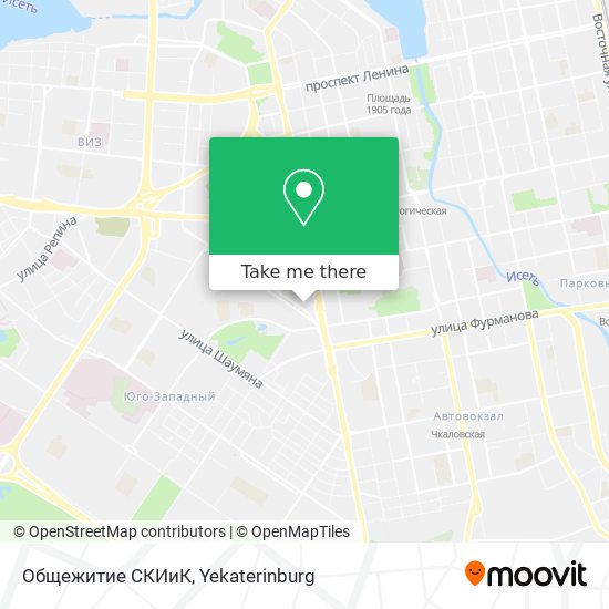 Общежитие СКИиК map