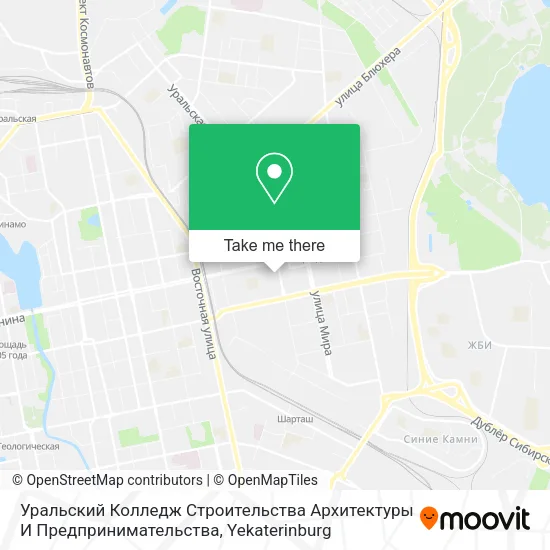 Уральский Колледж Строительства Архитектуры И Предпринимательства map