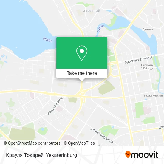 Крауля Токарей map