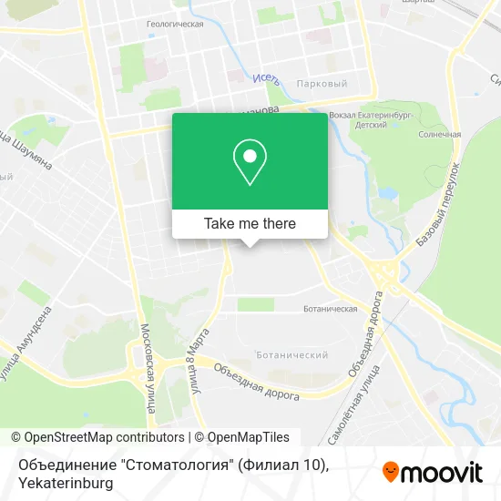 Объединение "Стоматология" (Филиал 10) map