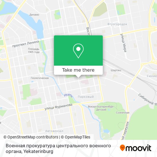 Военная прокуратура центрального военного органа map