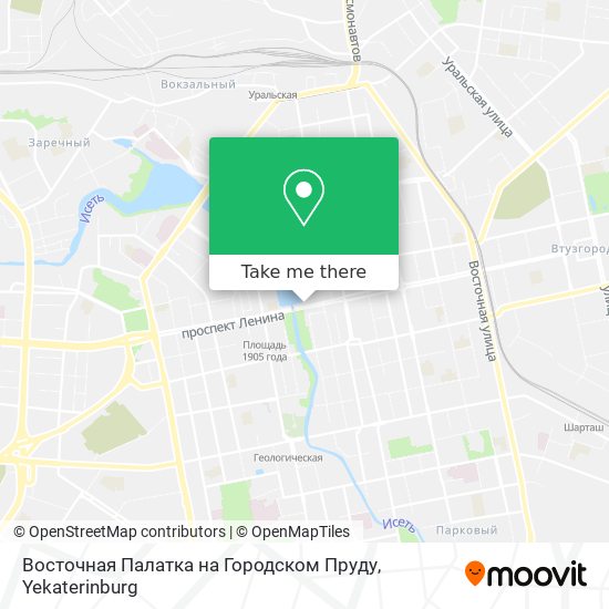 Восточная Палатка на Городском Пруду map