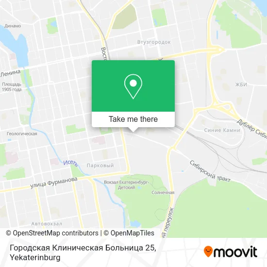 Городская Клиническая Больница 25 map