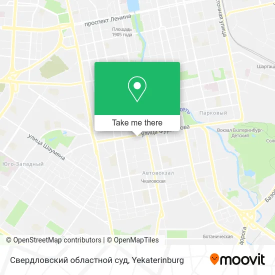Свердловский  областной суд map