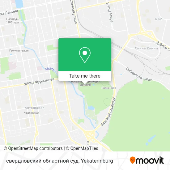 свердловский областной суд map