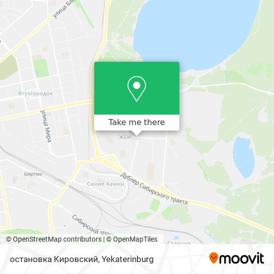 остановка Кировский map