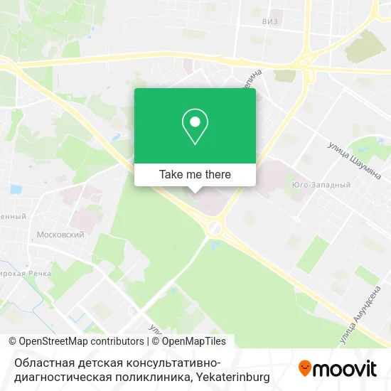 Областная детская консультативно-диагностическая поликлиника map