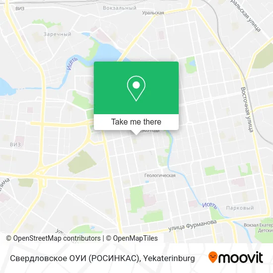 Свердловское ОУИ (РОСИНКАС) map