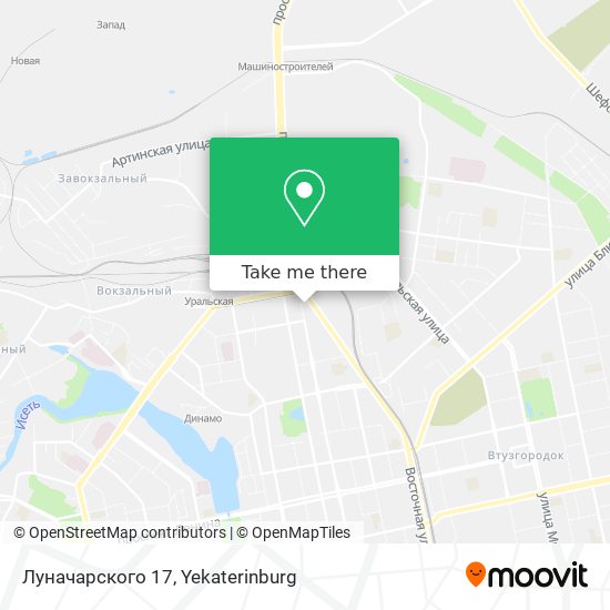 Луначарского 17 map