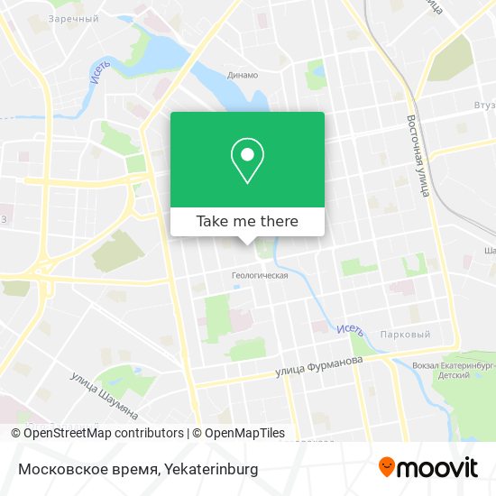 Московское время map