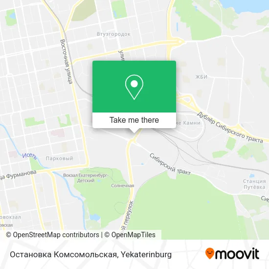 Остановка Комсомольская map