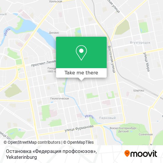 Остановка «Федерация профсоюзов» map