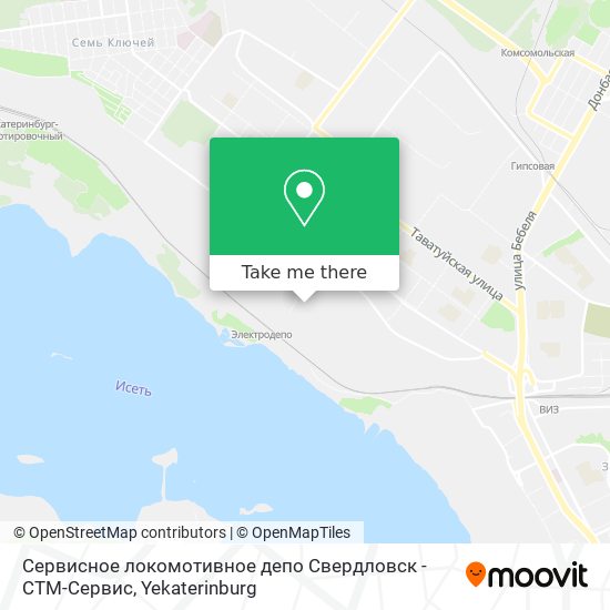 Сервисное локомотивное депо Свердловск - СТМ-Сервис map