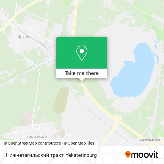 Нижнетагильский тракт map