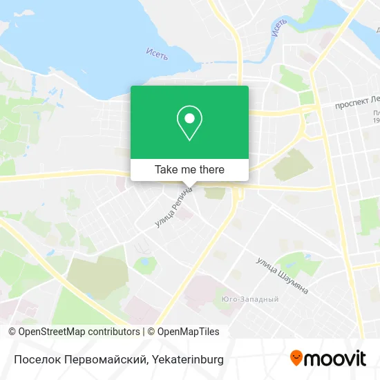 Поселок Первомайский map