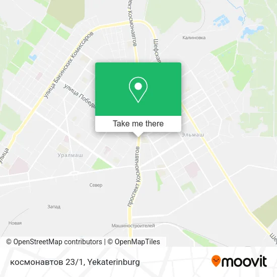 космонавтов 23/1 map