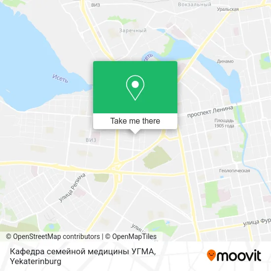 Кафедра семейной медицины УГМА map
