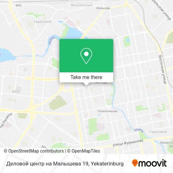 Деловой центр на Малышева 19 map