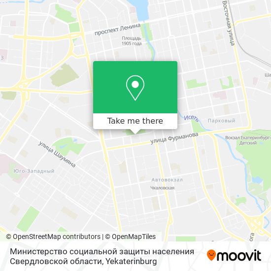 Министерство социальной защиты населения Свердловской области map