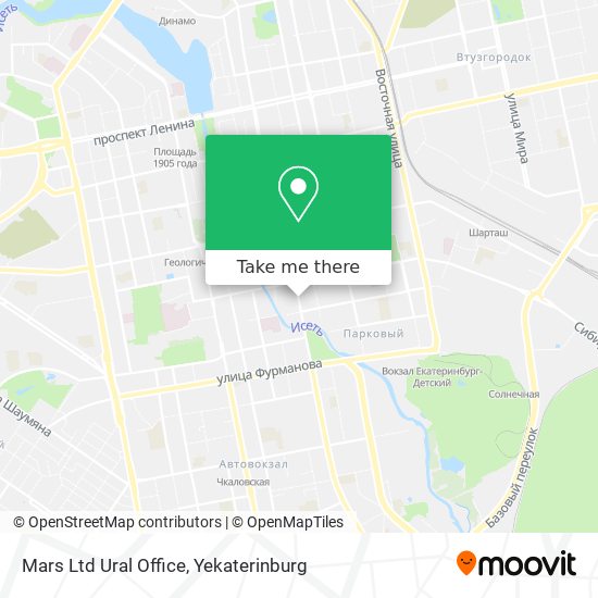 Mars Ltd Ural Office map